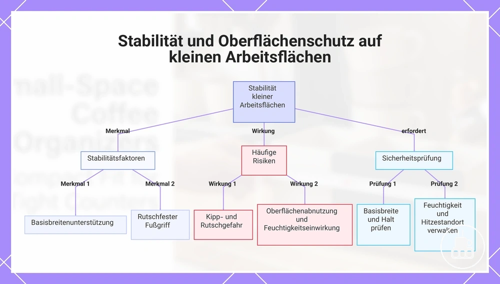 Stabilität und Oberflächenschutz auf kleinen Arbeitsflächen