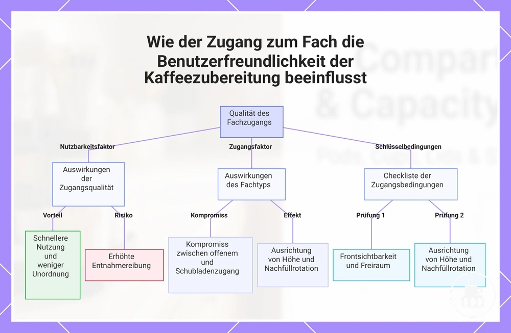 Wie der Zugang zum Fach die Benutzerfreundlichkeit der Kaffeezubereitung beeinflusst