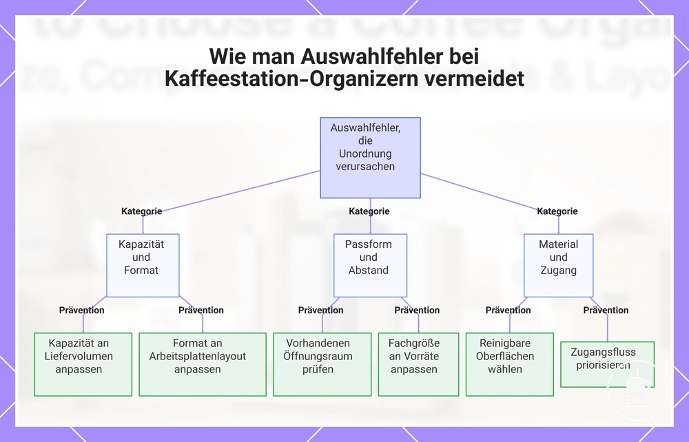 Wie man Auswahlfehler bei Kaffeestation-Organizern vermeidet