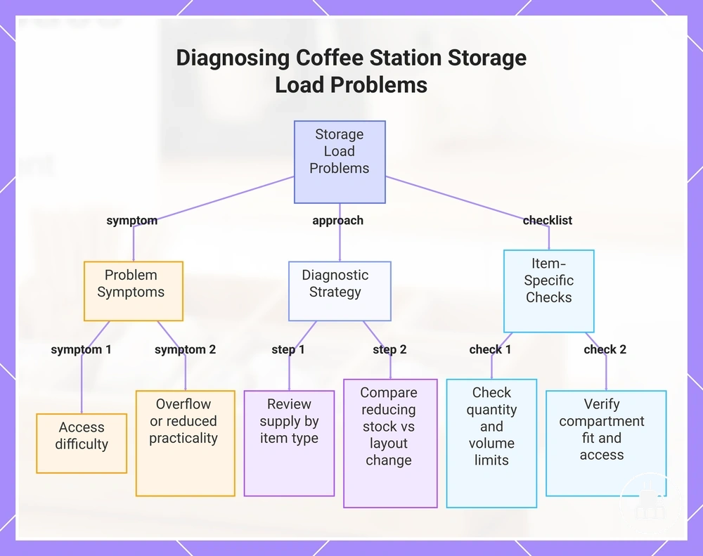 Diagnosing Coffee Station Storage Load Problems