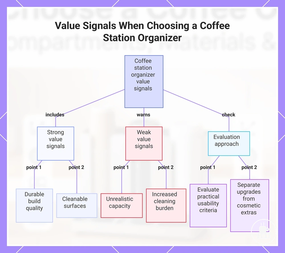 Value Signals When Choosing a Coffee Station Organizer
