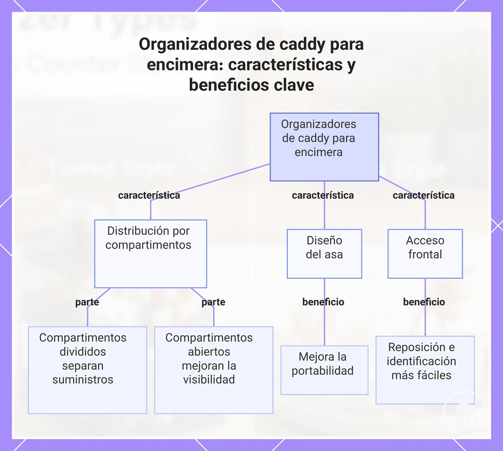 Organizadores de caddy para encimera: características y beneficios clave