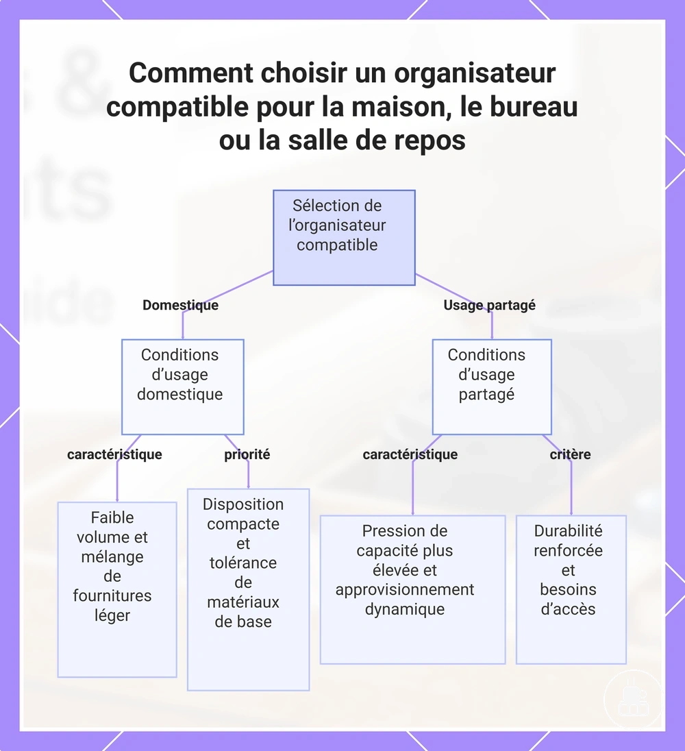 Comment choisir un organisateur compatible pour la maison, le bureau ou la salle de repos