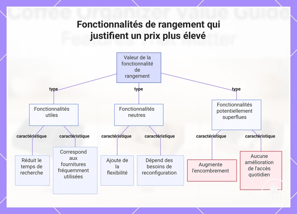 Fonctionnalités de rangement qui justifient un prix plus élevé