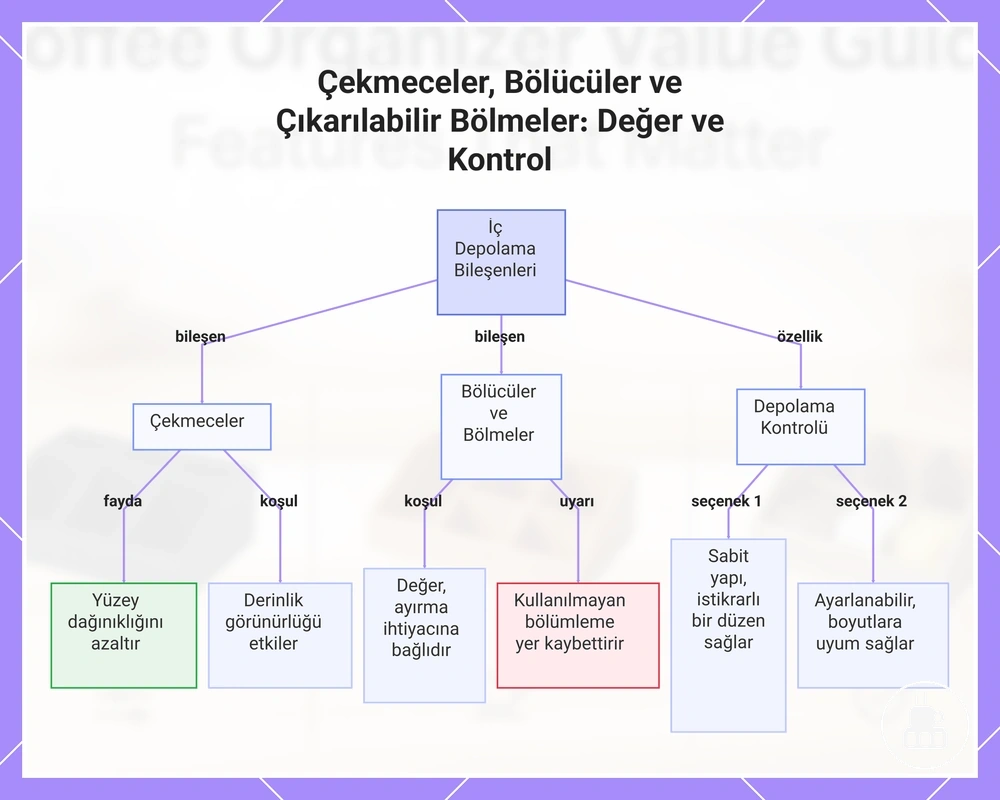 Çekmeceler, Bölücüler ve Çıkarılabilir Bölmeler: Değer ve Kontrol