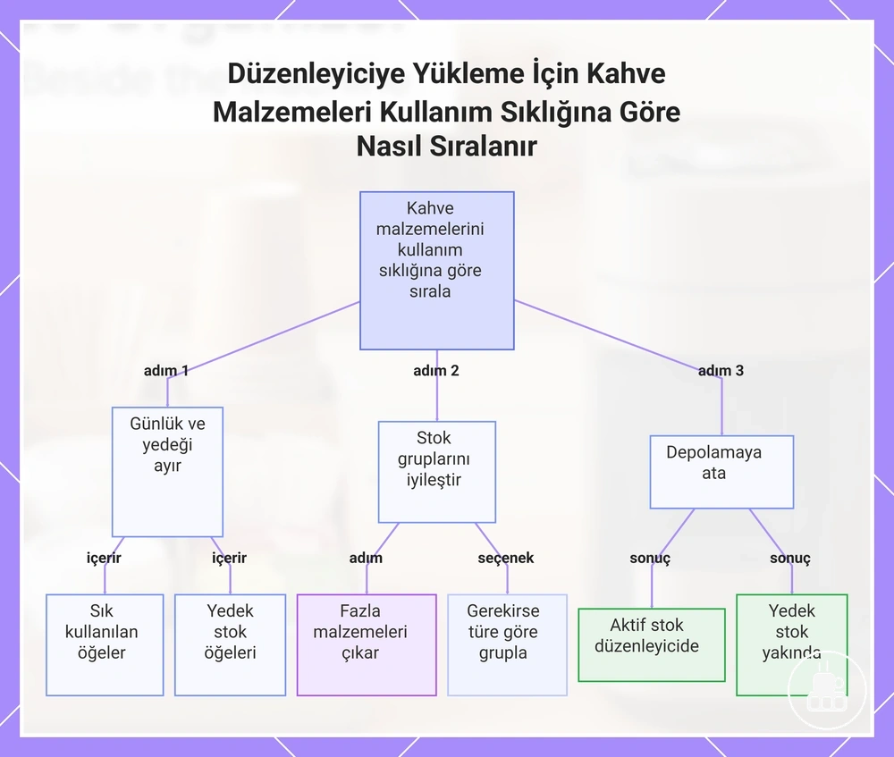 Düzenleyiciye Yükleme İçin Kahve Malzemeleri Kullanım Sıklığına Göre Nasıl Sıralanır
