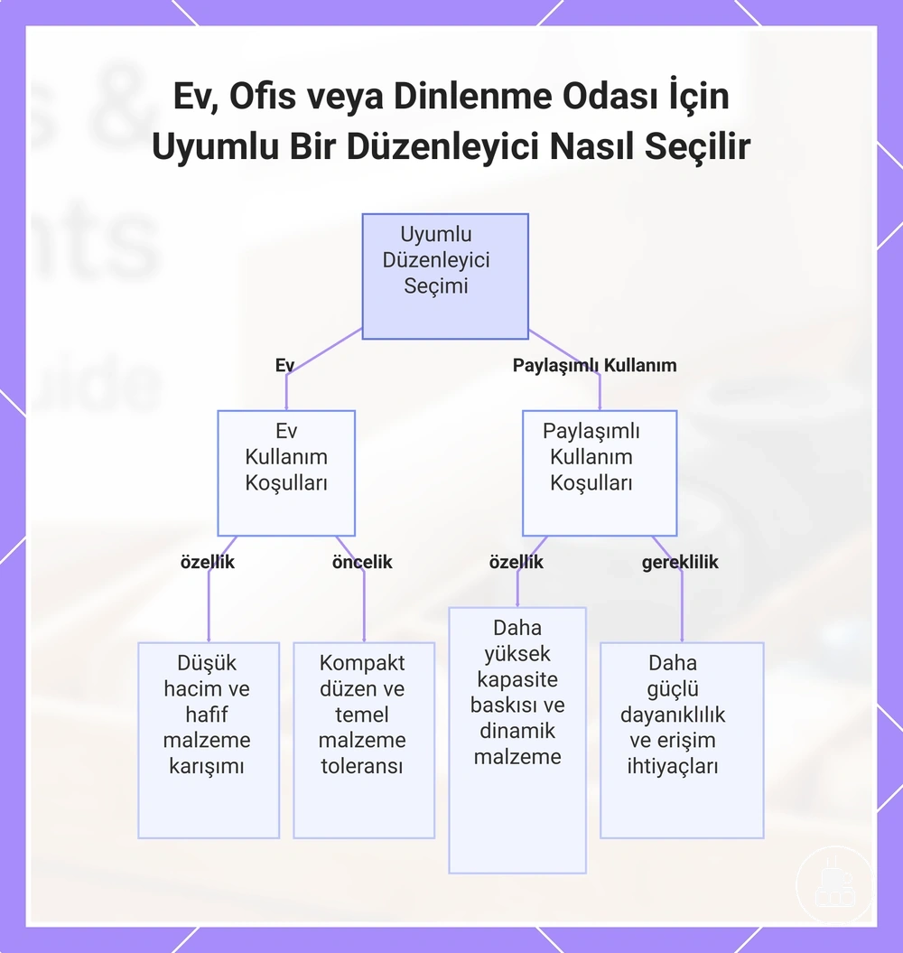 Ev, Ofis veya Dinlenme Odası İçin Uyumlu Bir Düzenleyici Nasıl Seçilir