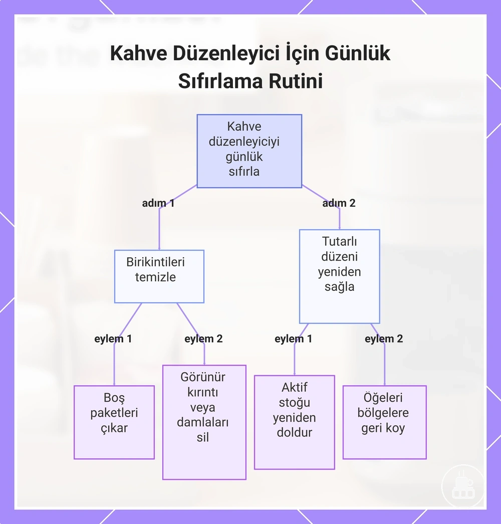 Kahve Düzenleyici İçin Günlük Sıfırlama Rutini