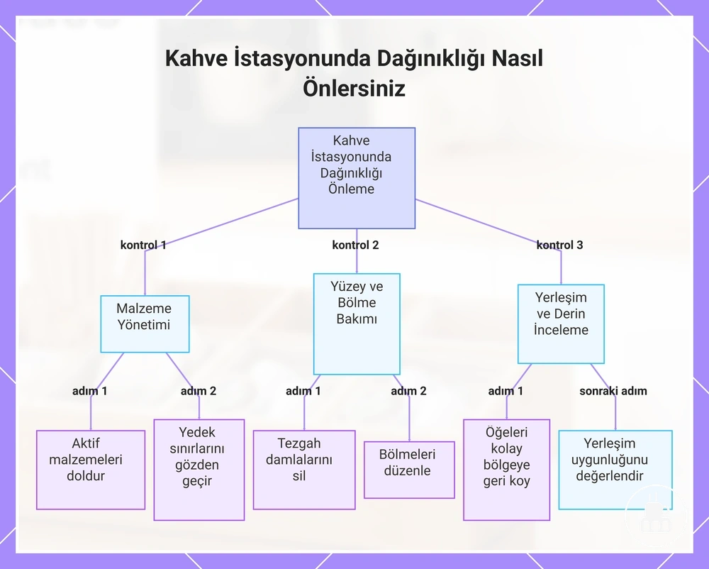 Kahve İstasyonunda Dağınıklığı Nasıl Önlersiniz