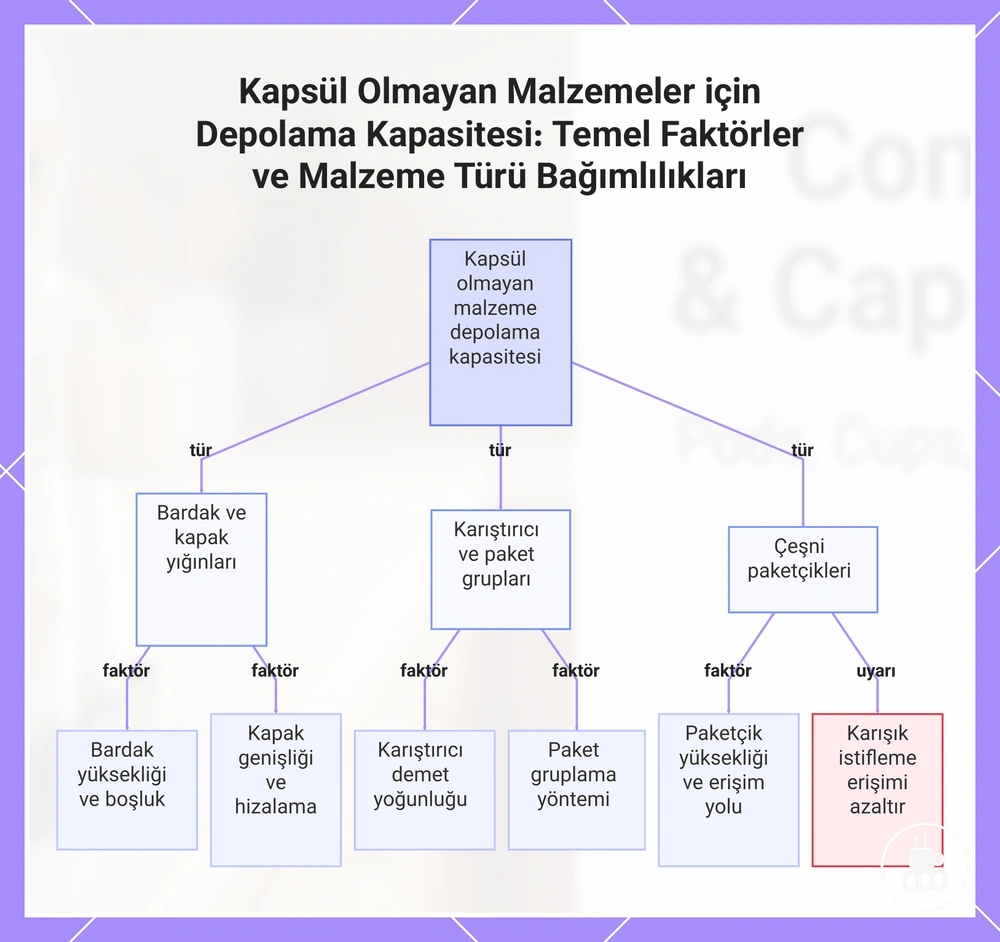 Kapsül Olmayan Malzemeler için Depolama Kapasitesi: Temel Faktörler ve Malzeme Türü Bağımlılıkları
